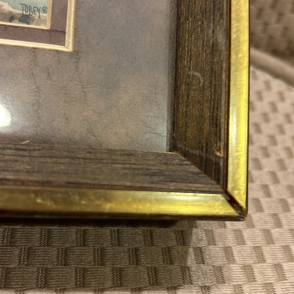 Original Miniature Watercolor On Paper By W. Girard Tobey Artist Signed - Picture 5 of 8